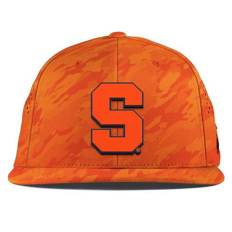 Syracuse University "Syracuse Orange Block" Flat Performance Blaze Orange Camo