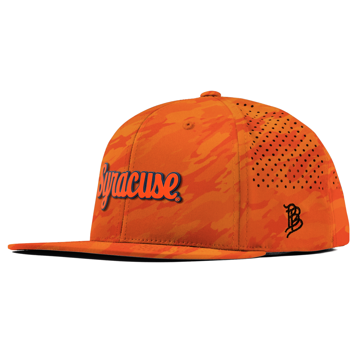 Syracuse University "Syracuse Throwback Script" Flat Performance Blaze Orange Camo