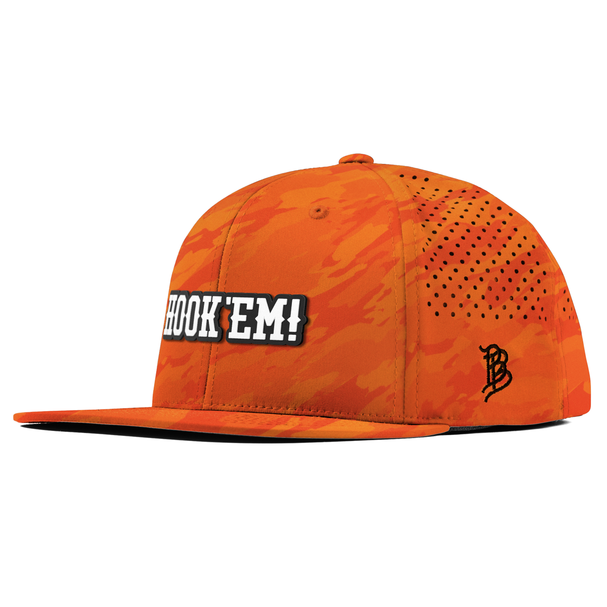 University of Texas "Vintage Hook'Em Horns" Flat Performance Blaze Orange Camo