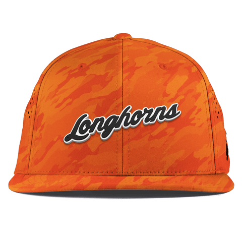 University of Texas "Vintage Texas Longhorn Script" Flat Performance Blaze Orange Camo