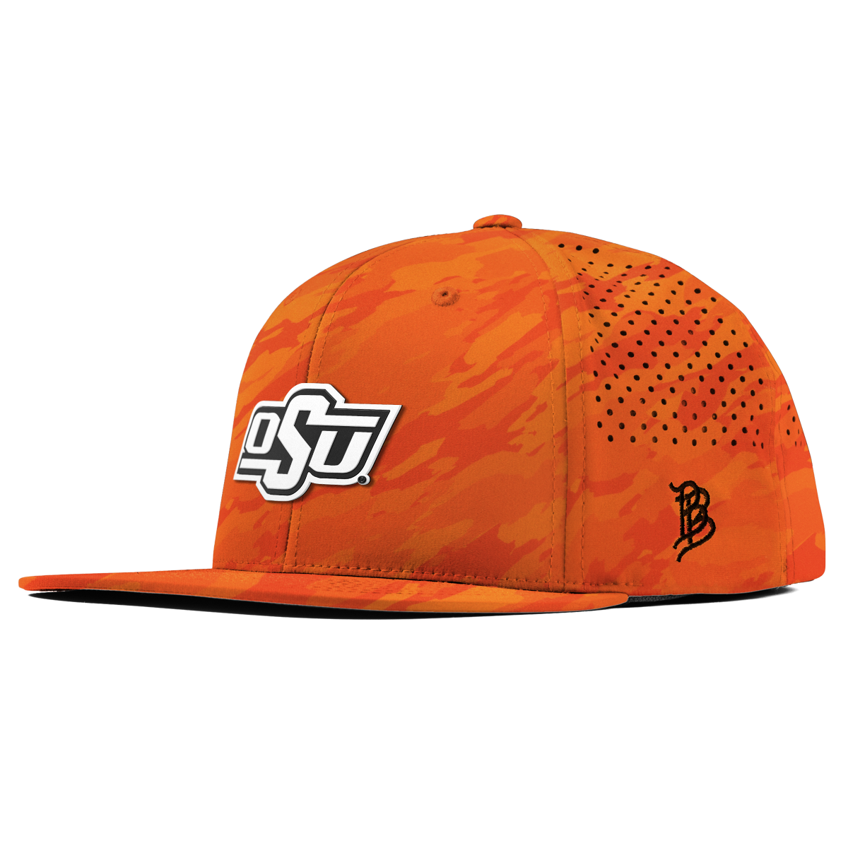 Oklahoma State University "Vintage OSU Team Logo" Flat Performance Blaze Orange Camo