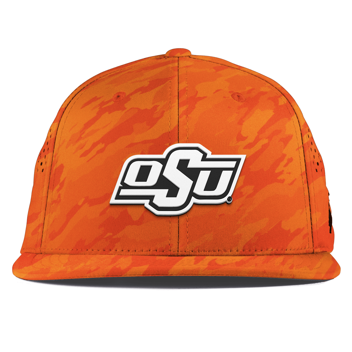 Oklahoma State University "Vintage OSU Team Logo" Flat Performance Blaze Orange Camo