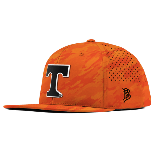 University of Tennessee "Vintage Tennessee Block" Flat Performance Blaze Orange Camo