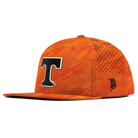 University of Tennessee "Vintage Tennessee Block" Flat Performance Blaze Orange Camo