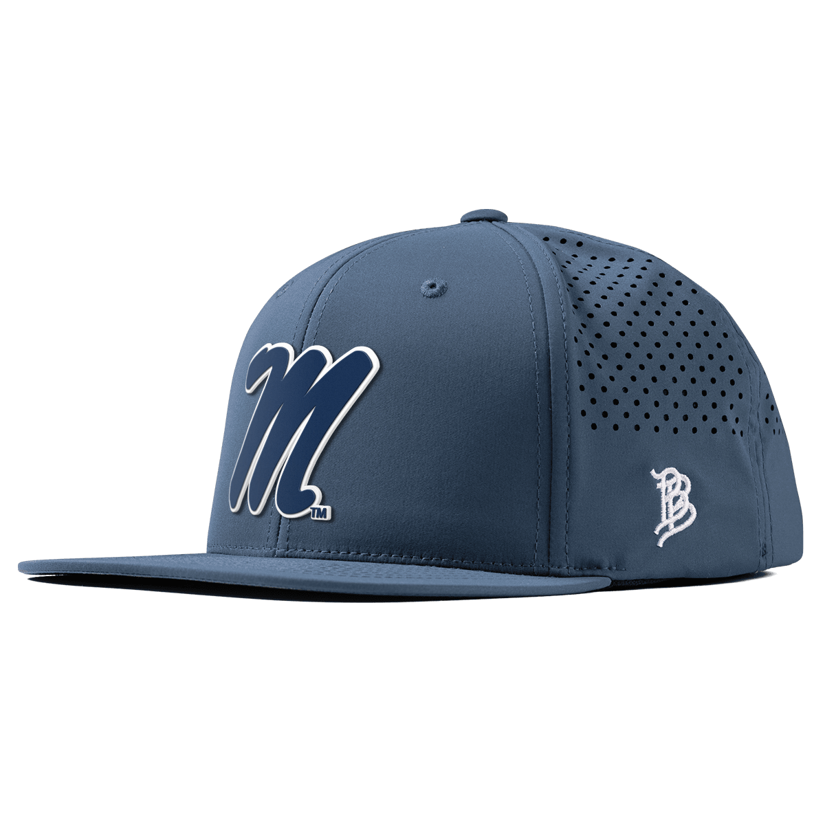 University of Mississippi "Ole Miss Block M Navy" Flat Performance Orion
