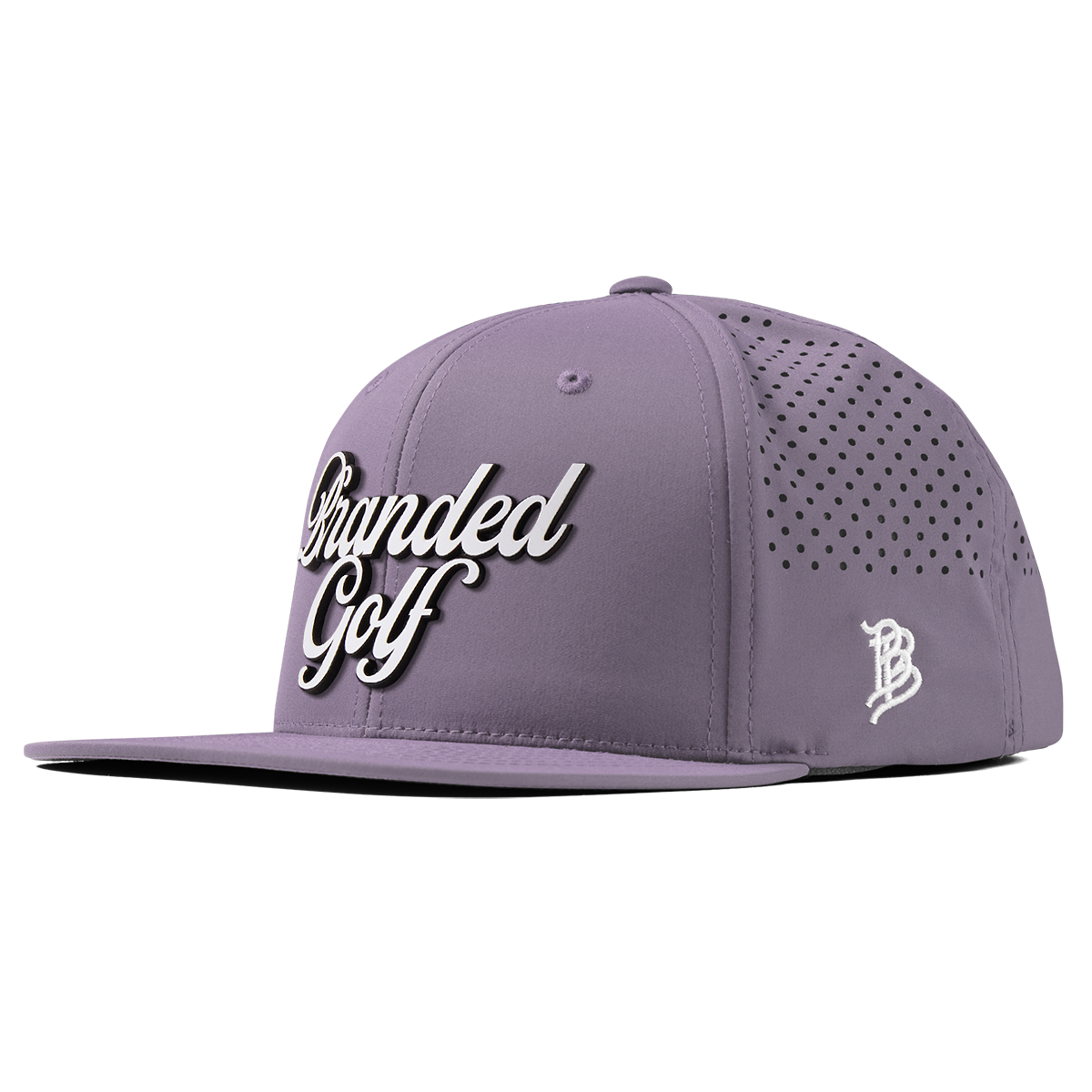 Branded Golf Script Flat Performance Purple