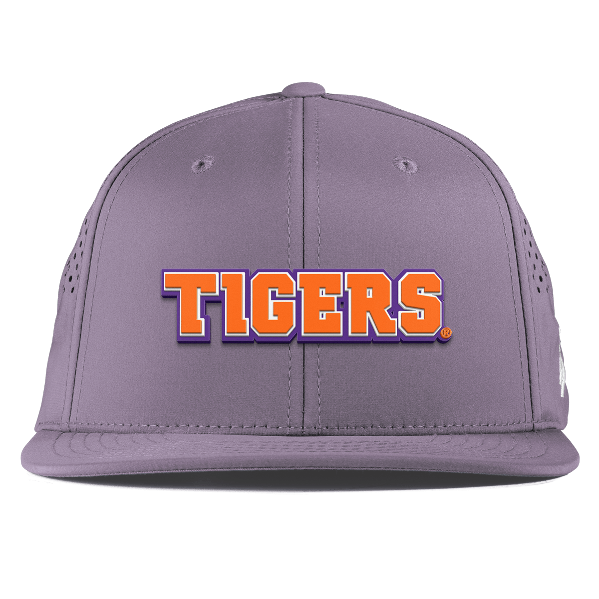 Clemson University "Clemson Tigers Block" Flat Performance Purple