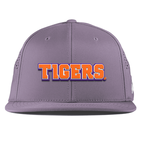 Clemson University "Clemson Tigers Block" Flat Performance Purple