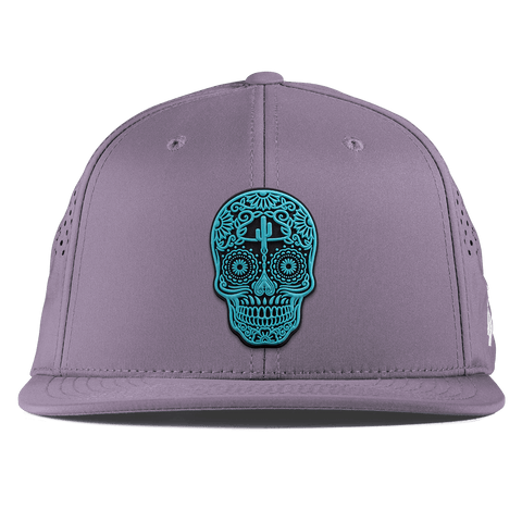 Turquoise Skull PVC Flat Performance Purple