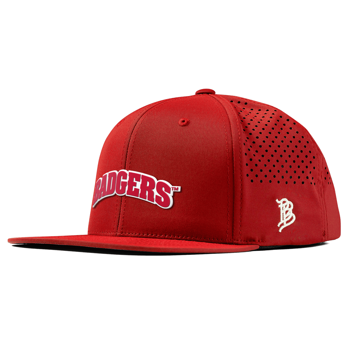 University of Wisconsin "Badgers Block" Flat Performance Red