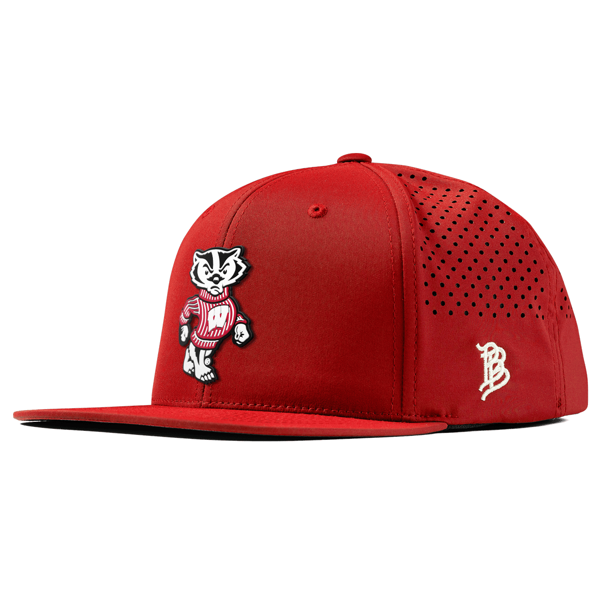 University of Wisconsin "Bucky Badger" Flat Performance Red