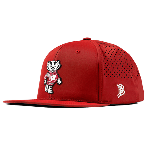 University of Wisconsin "Bucky Badger" Flat Performance Red