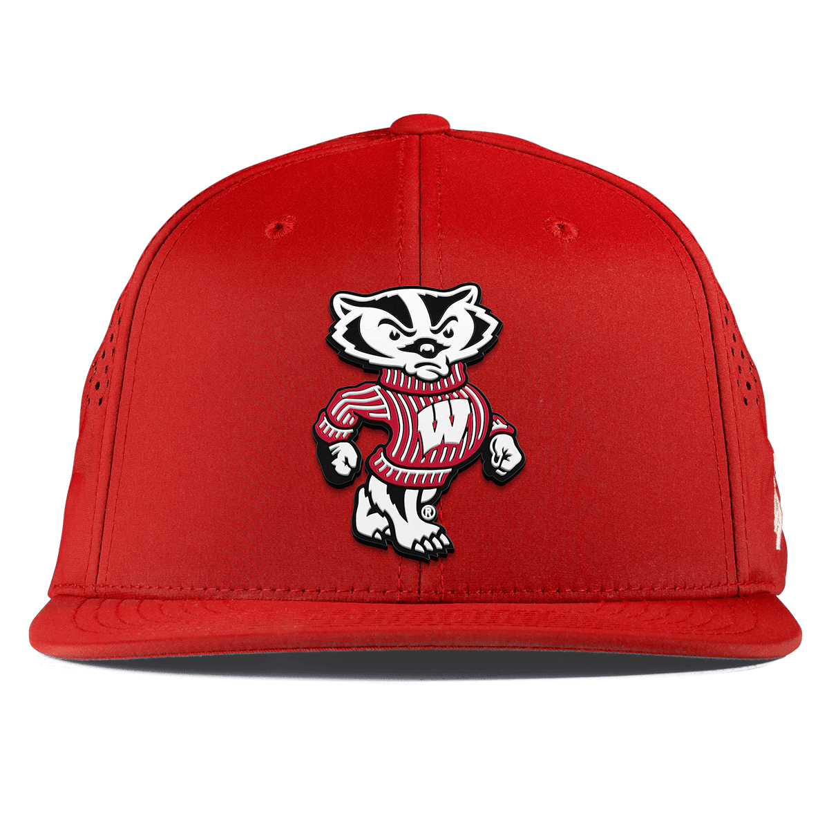 University of Wisconsin "Bucky Badger" Flat Performance Red