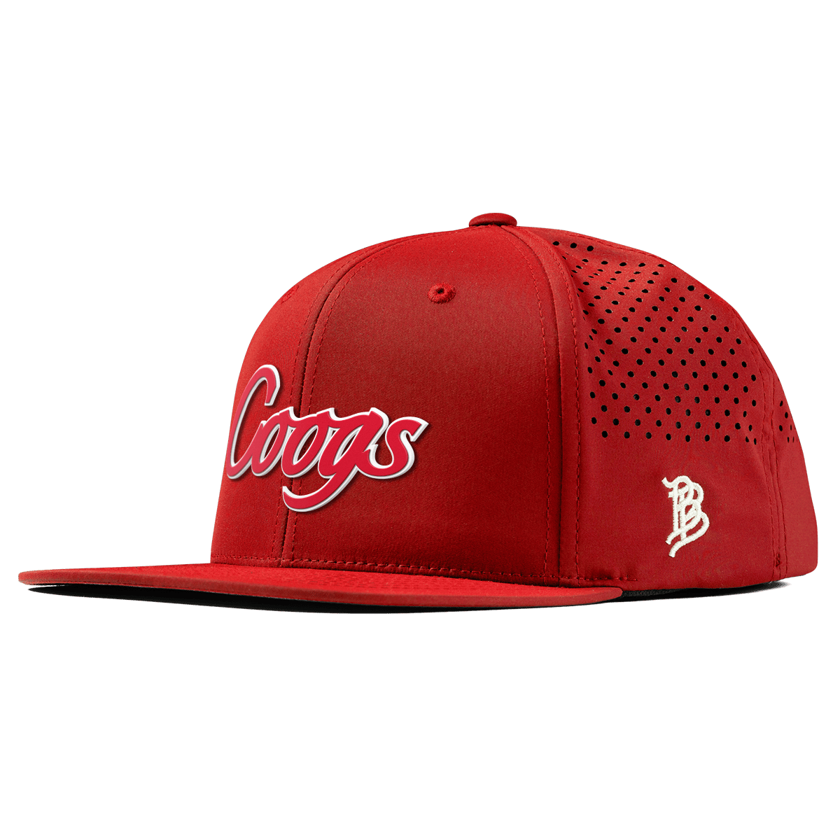University of Houston "Coogs Script" Flat Performance Red