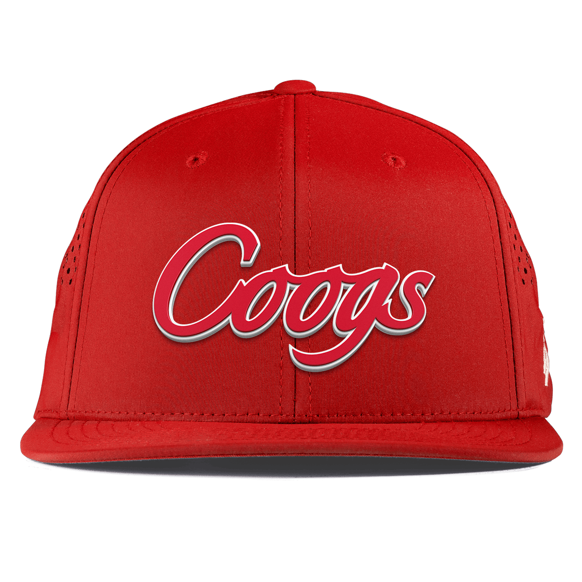 University of Houston "Coogs Script" Flat Performance Red