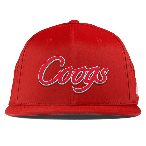 University of Houston "Coogs Script" Flat Performance Red