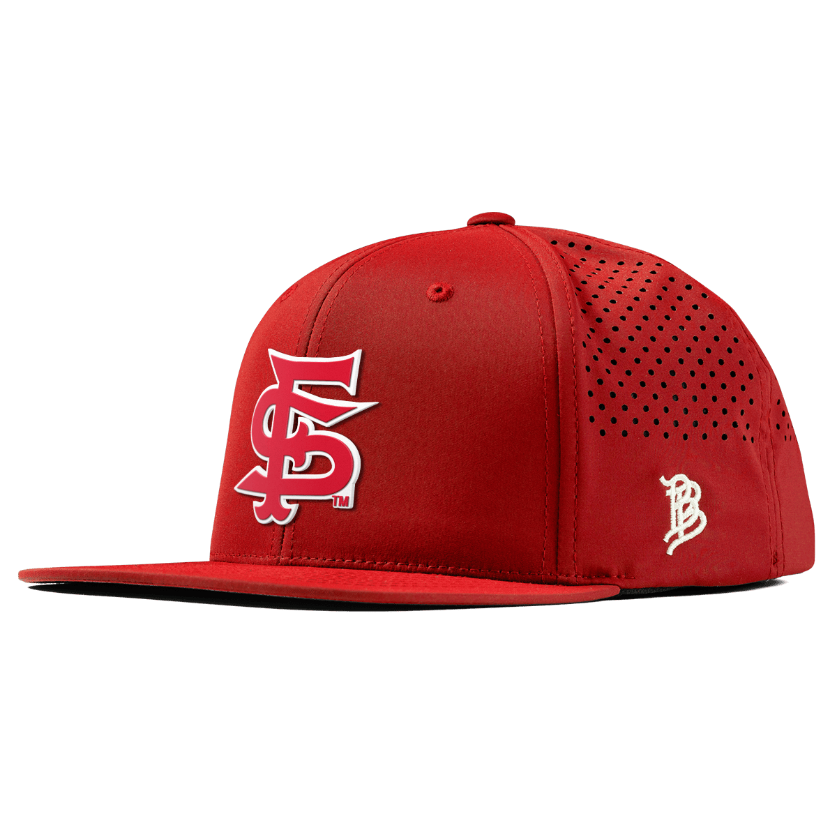 Fresno State University "Fresno State Stacked" Flat Performance Red