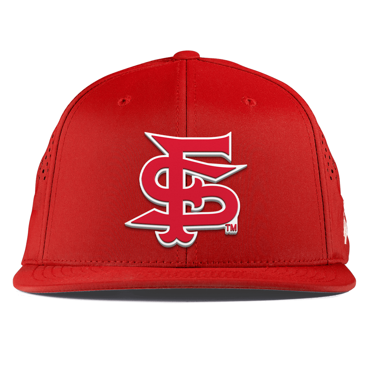 Fresno State University "Fresno State Stacked" Flat Performance Red