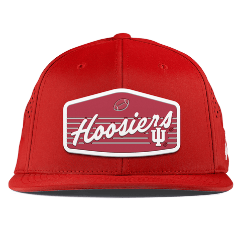 Indiana University "Hoosiers Football" Flat Performance Red
