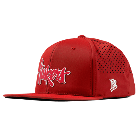 University of Nebraska "Huskers Script" Flat Performance Red
