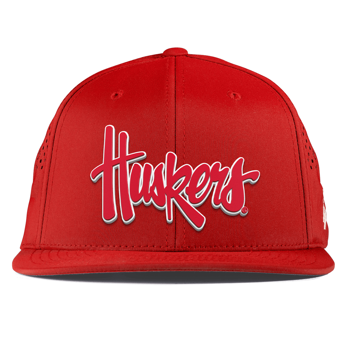 University of Nebraska "Huskers Script" Flat Performance Red
