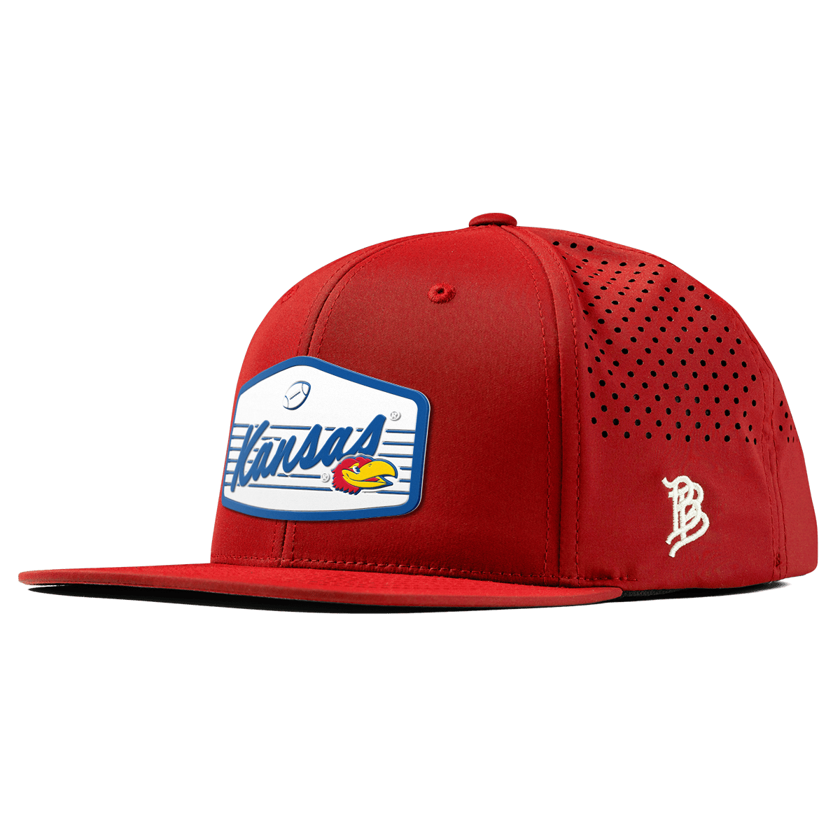 University of Kansas "Jayhawks Football" Flat Performance Red