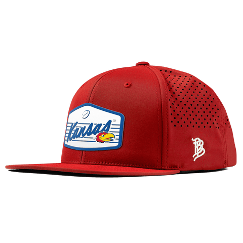 University of Kansas "Jayhawks Football" Flat Performance Red
