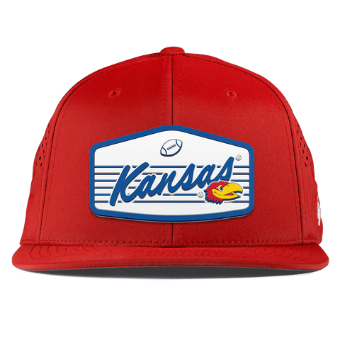 University of Kansas "Jayhawks Football" Flat Performance Red