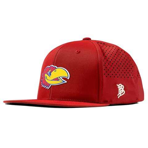University of Kansas "KU Big Jay" Flat Performance Red