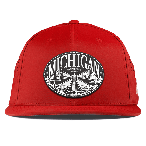 Michigan Traveler Flat Performance Red