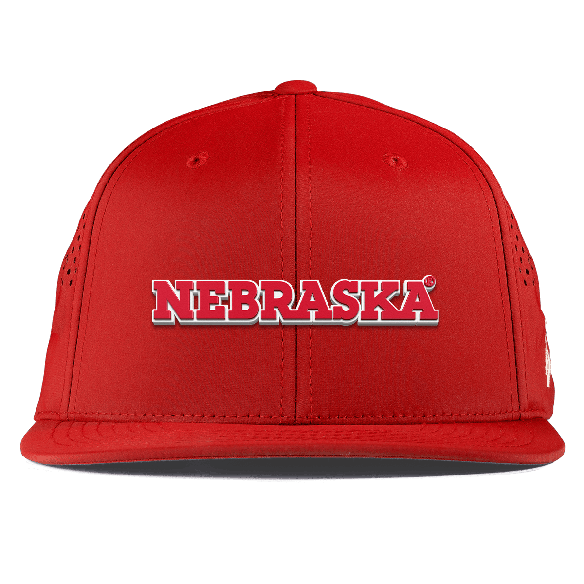 University of Nebraska "Nebraska Block" Flat Performance Red
