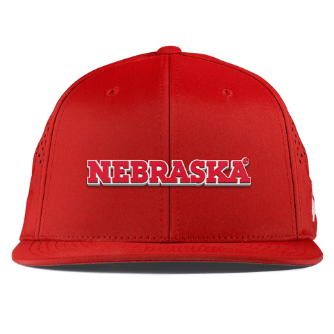University of Nebraska "Nebraska Block" Flat Performance Red