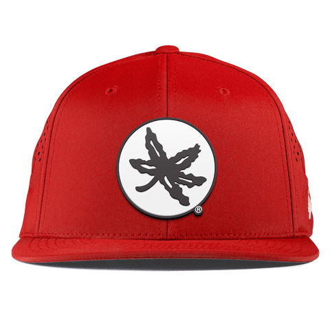 Ohio State University "OSU Buckeye Logo" Flat Performance Red