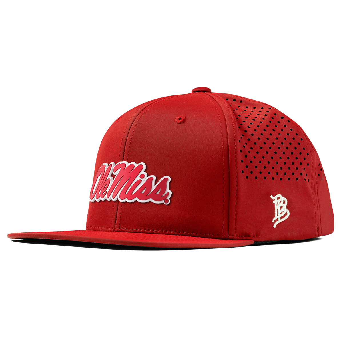 University of Mississippi "Ole Miss Crimson Script" Flat Performance Red