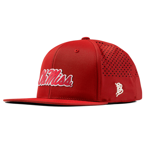 University of Mississippi "Ole Miss Crimson Script" Flat Performance Red