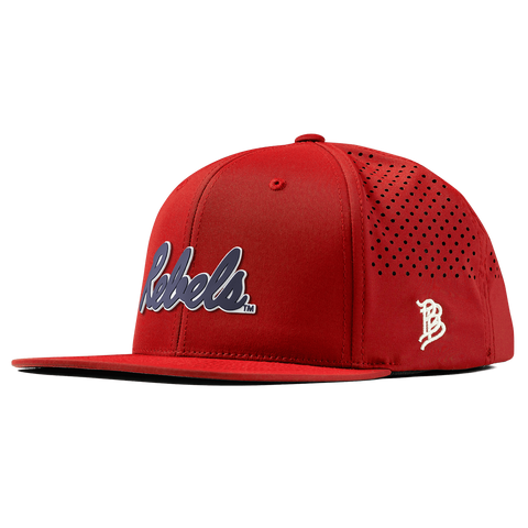 University of Mississippi "Ole Miss Navy Rebels" Flat Performance Red