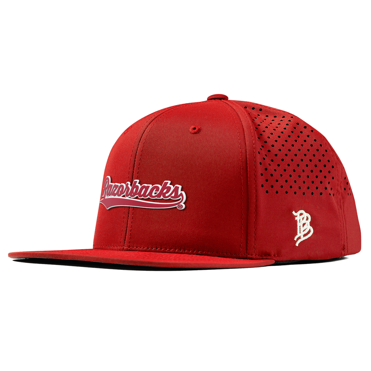 University of Arkansas "Razorback Script" Flat Performance Red