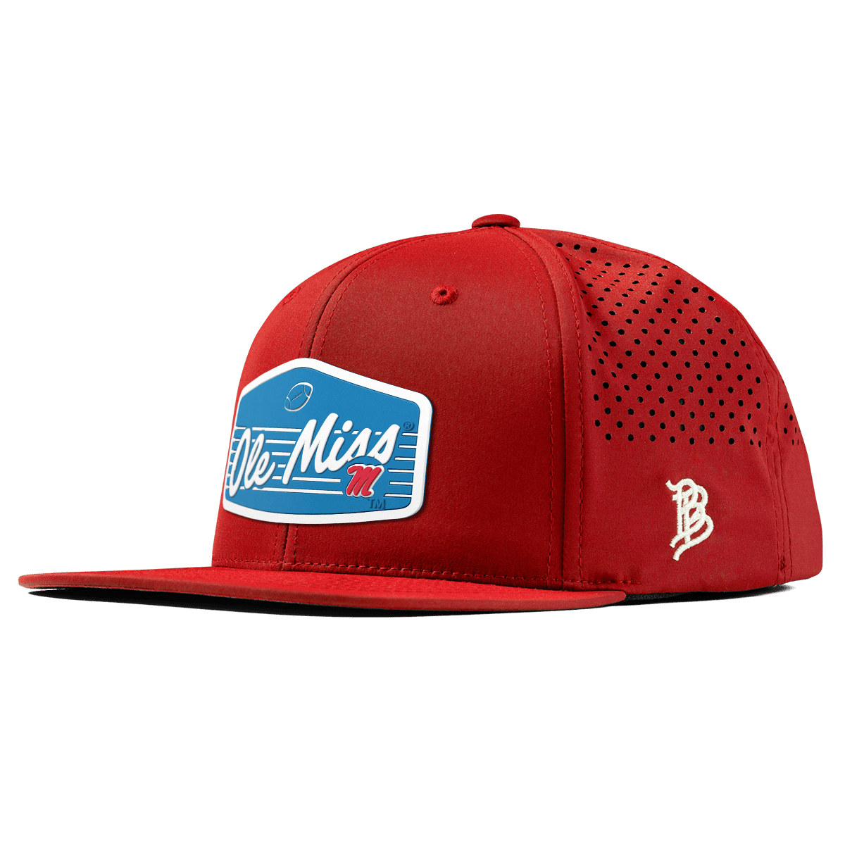 University of Mississippi "Rebel Football" Flat Performance Red