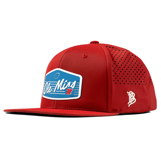 University of Mississippi "Rebel Football" Flat Performance Red