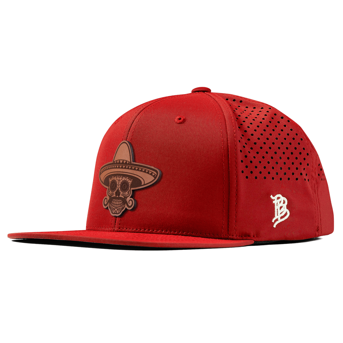 Sombrero Skull Flat Performance Red