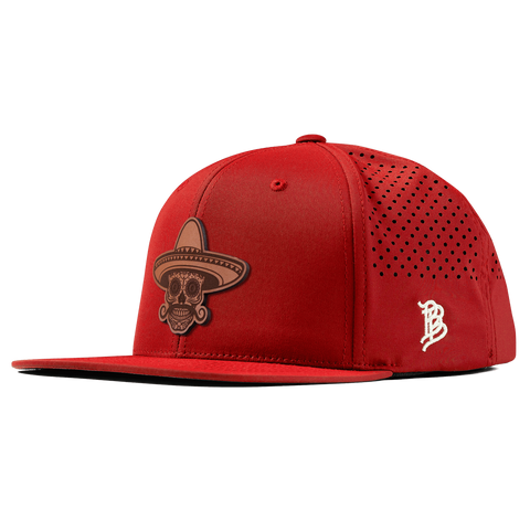 Sombrero Skull Flat Performance Red