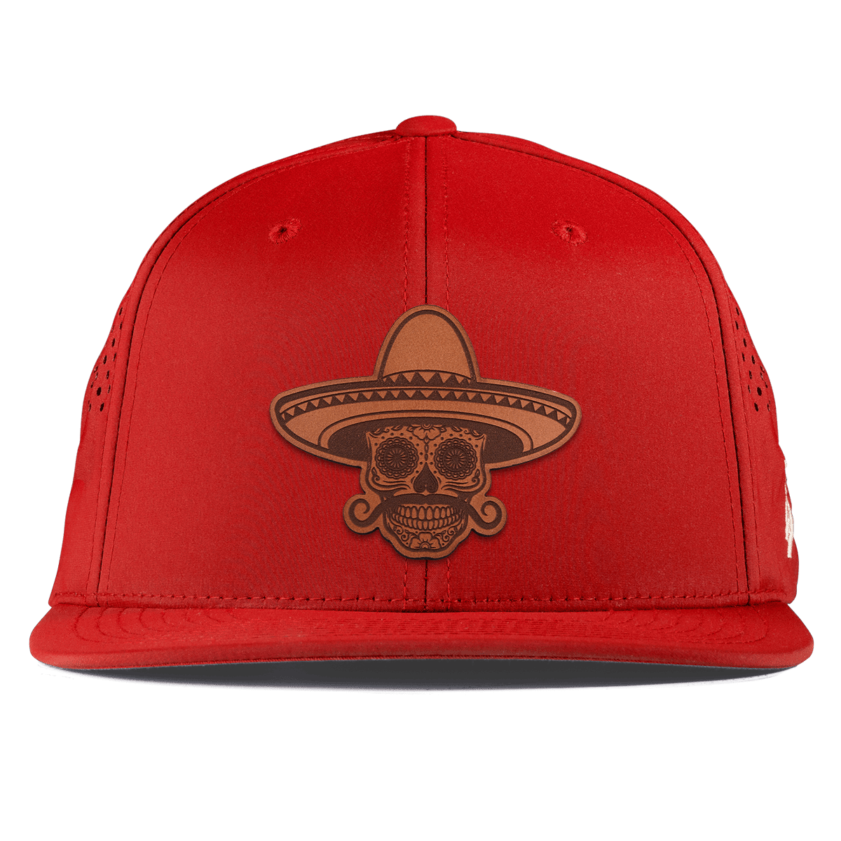 Sombrero Skull Flat Performance Red