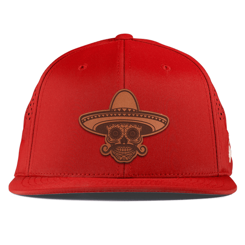 Sombrero Skull Flat Performance Red