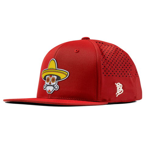 Sombrero Skull PVC Flat Performance Red
