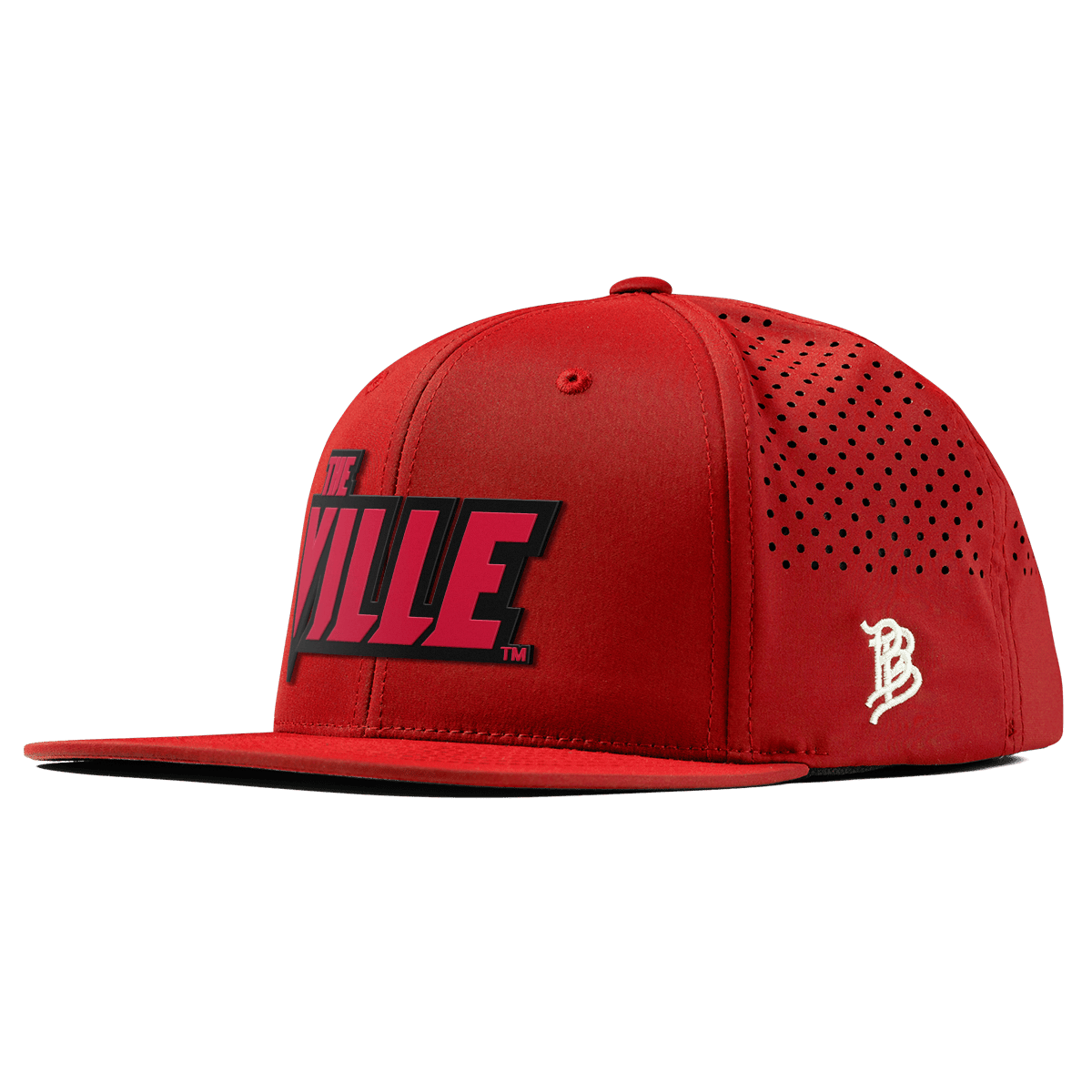 University of Louisville "The Ville Block" Flat Performance Red