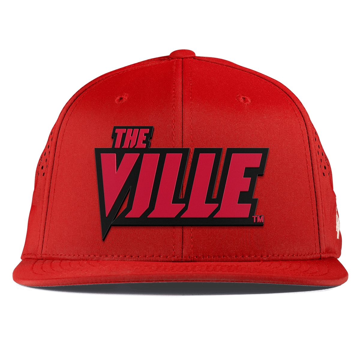 University of Louisville "The Ville Block" Flat Performance Red