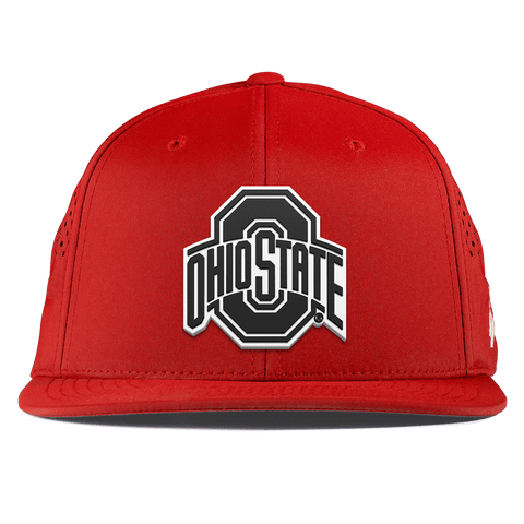 Ohio State University "Vintage Ohio State Team Logo" Flat Performance Red