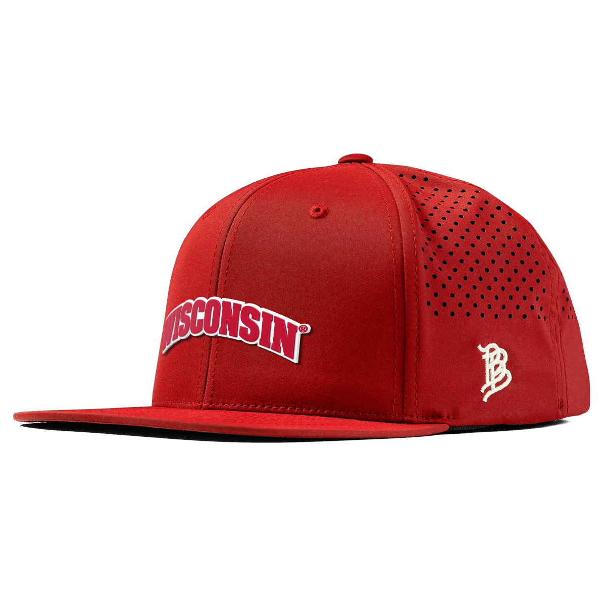 University of Wisconsin "Wisconsin Block" Flat Performance Red