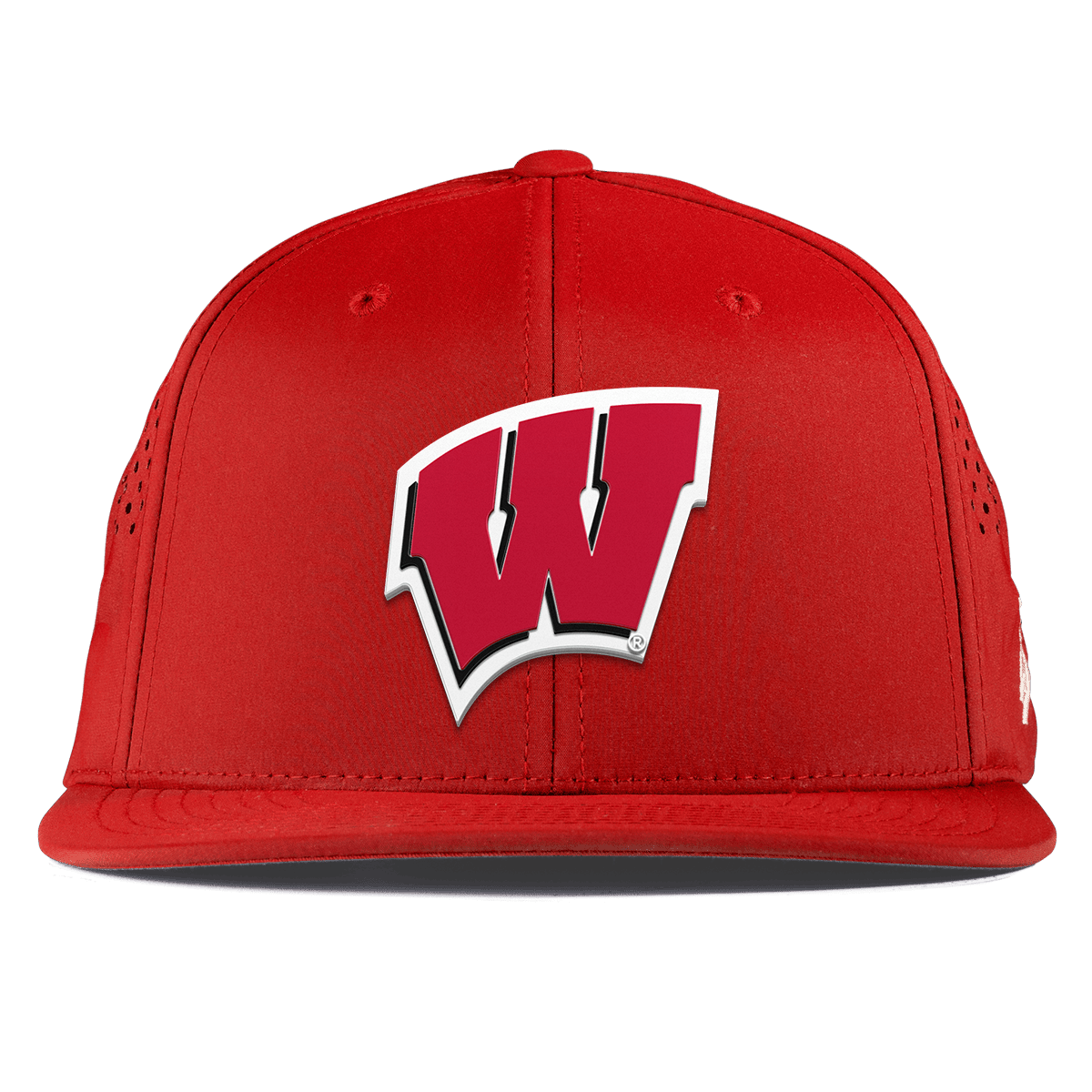 University of Wisconsin "Wisconsin Team Logo" Flat Performance Red