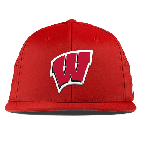 University of Wisconsin "Wisconsin Team Logo" Flat Performance Red